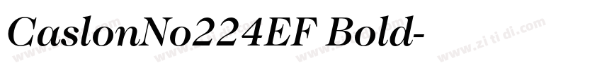 CaslonNo224EF Bold字体转换 CaslonNo224EF Bold字体转换